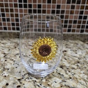 Sunflower stemless glass
